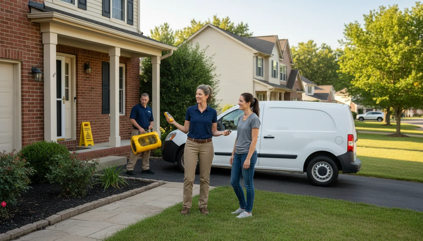Residential water damage restoration in Saint Bernard, LA